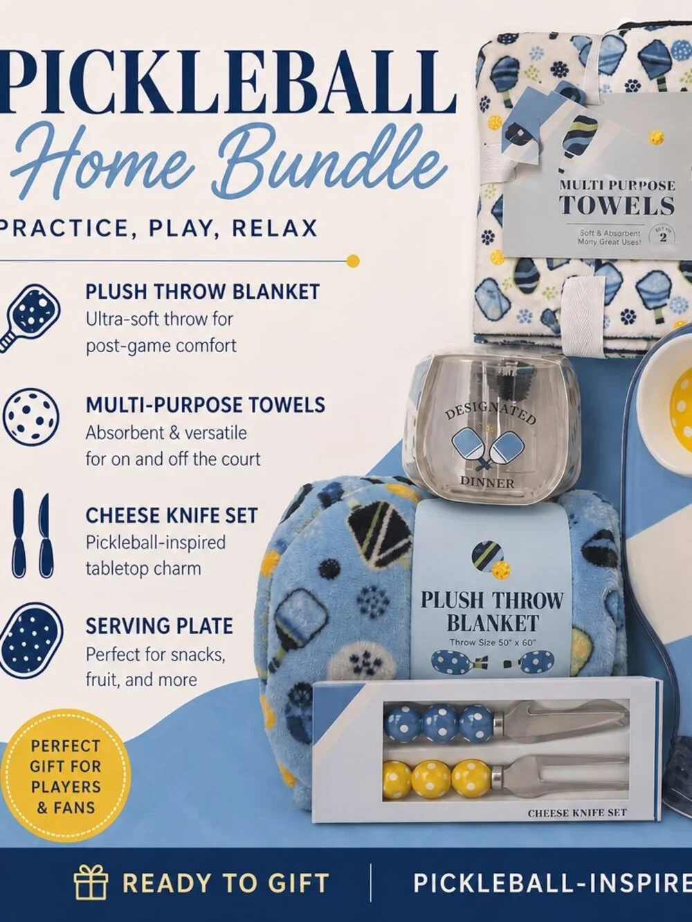 🏡💙 Pickleball Home Bundle – Practice, Play, Relax